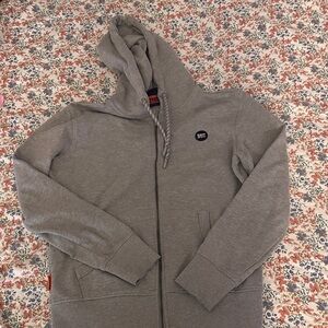 Superdry Gray Zip-Up Sweater